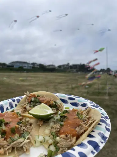 Close up picture of tacos